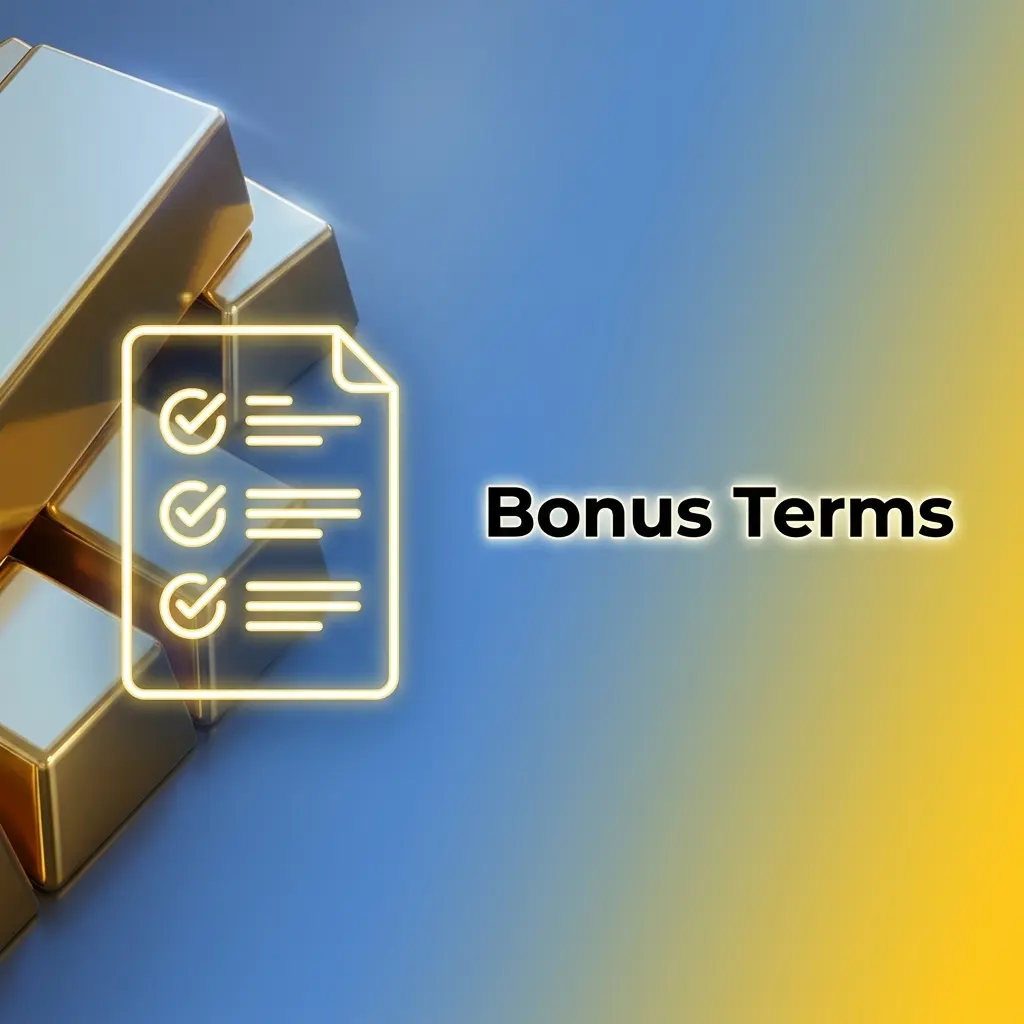 Bonus terms card explaining deposits, x35 wagering, free spins, promo codes and withdrawal checks for 2026