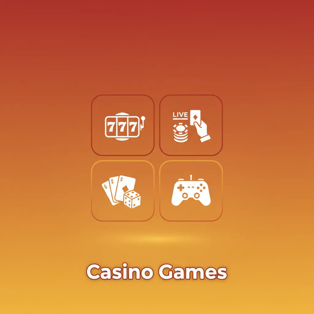Collage of online casino games: slots, blackjack, roulette, baccarat, poker, live dealer rooms, jackpots, and game shows.
