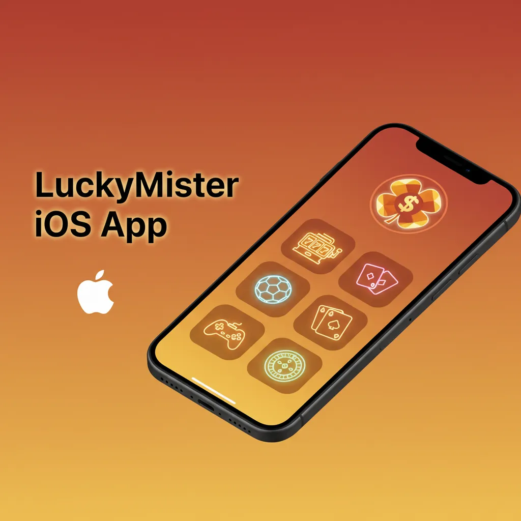 LuckyMister iOS app on iPhone and iPad, with live odds, slots, tables, and instant cashier; free on iOS 12+.