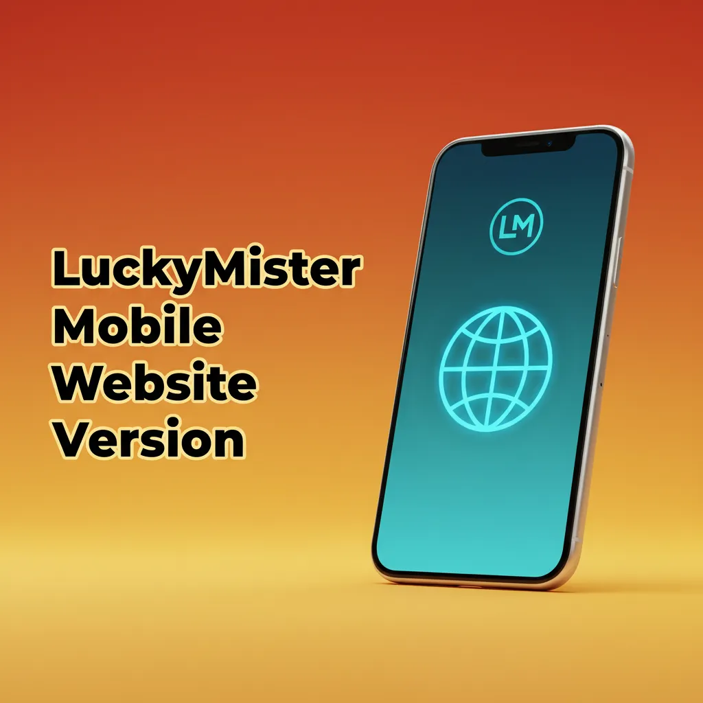 LuckyMister mobile website on phone and tablet; no install needed for betting, casino games, cashier, and support.
